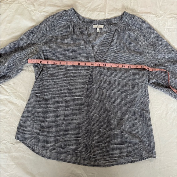 Joie Addie B 100% Silk Blouse Geometric Print Gray Size Extra Small - Picture 5 of 6